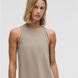 Lululemon Athletica warm ash grey Jersey Training Tank Top